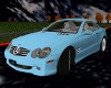 Blue Mercedes SL500