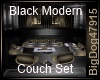 [BD]BlackModernCouchSet