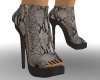 Gray Snake Boots