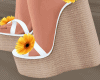 White Wedges + Flowers