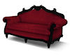 !Red black couch single