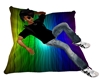 2 pose Rainbow Cushion