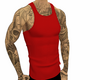 Red Tatted Tank Top