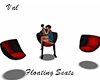 Floating Seats Red Black