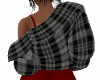 Black Grey Plaid Jacket