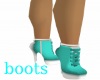 turquoise boots