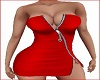 Heart Zipper REd Dress