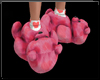 ∘ Pink Teddy Slippers