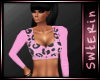 Lgt Pink Cheeta Sweater