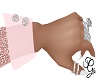 Pink Bling Bunny Cuff