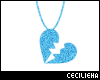 ! Blue Long Necklace