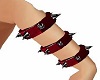 Red Spike Armbands L