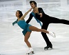 Lovely skating couple