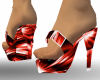 Red Splash Heels