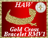 Golden Cross Bracelet M