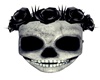 Skull Mask + Black Roses