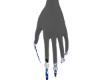 Blue Camo Nails