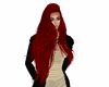 long red glossy hair