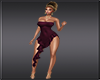 7ly Ruffle Wine Dress