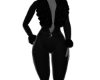 Q - FUR JUMPSUIT - BLACK