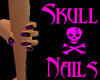Pink Skull&Cross Nails
