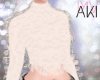 Aki Cute Shaggy Top WH