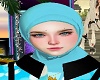 ^ LightBlue Simple Hijab