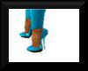 Toxic Teal PVC Pumps