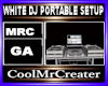 WHITE DJ PORTABLE SETUP