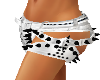 WHITE SPIKED SHORTS