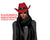 red cowgirl hat w/o hair