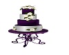 Purple/Silver Wed Cake