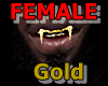 FEMALE VAMPIRE FANG GOLD