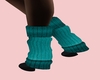 Suede Boots Teal Warmers