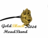 GoldBlack Rose HeadBand