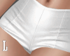 ! Latex Shorts White L