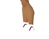 tennis shoe white/purple