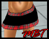 (T) Red Plaid skirt