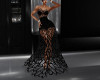 Bold Black Lace Gown