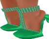 Lady Elegant Green Heels