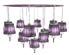 Chandelier Shaded Purple