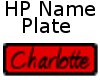 Charlotte HP Name Plate