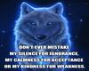 Wolf Quote Background