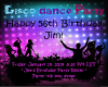 Jims Birthday Party Sign
