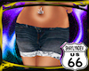 SD Denim Shorts w White