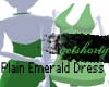 Plain Dress in Emerald