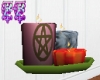 FF~Rose Pentacle Candles