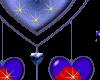 blueheart hanger w/roses