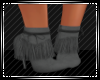 Dk Grey Fringed Boots