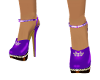 {S} Purple Clog Heels